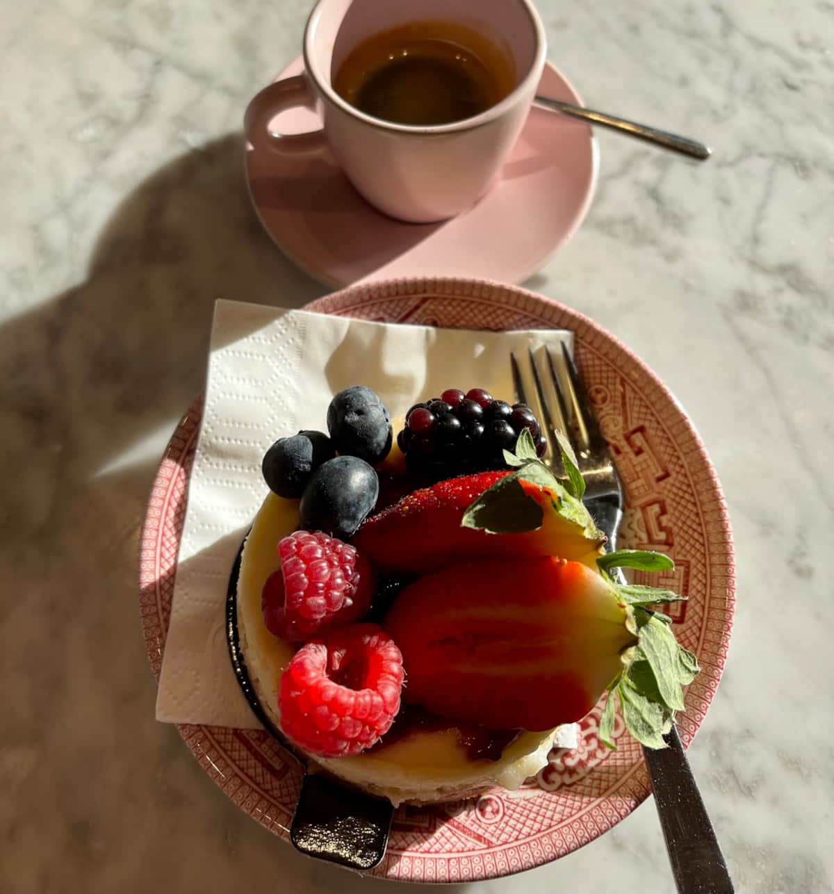 Slow mornings, flat whites and croissants from the bakery on the corner