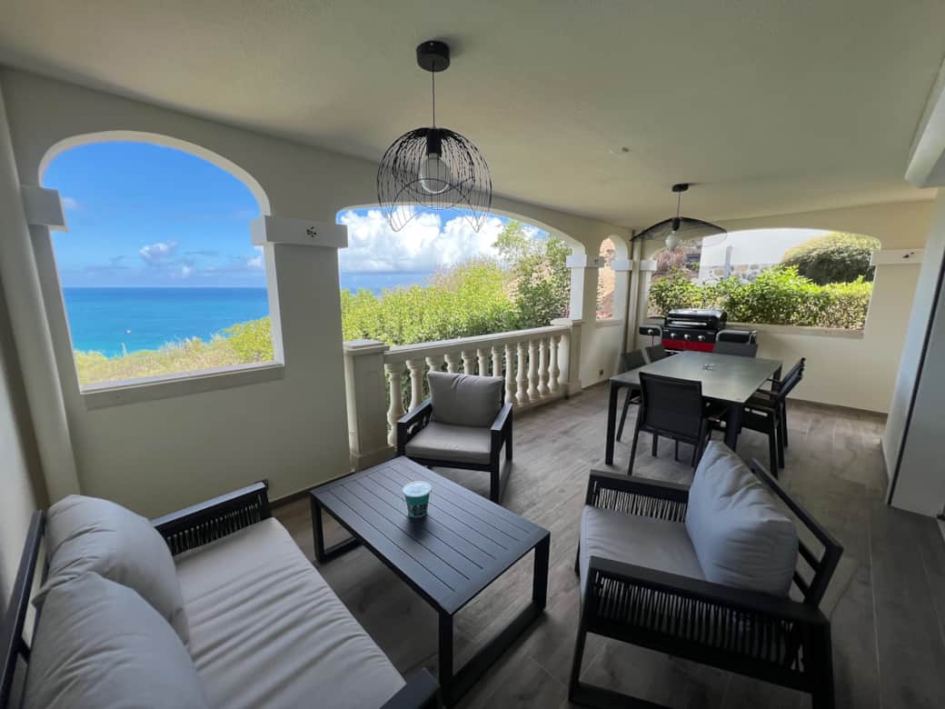 Sxm terrasse seaview