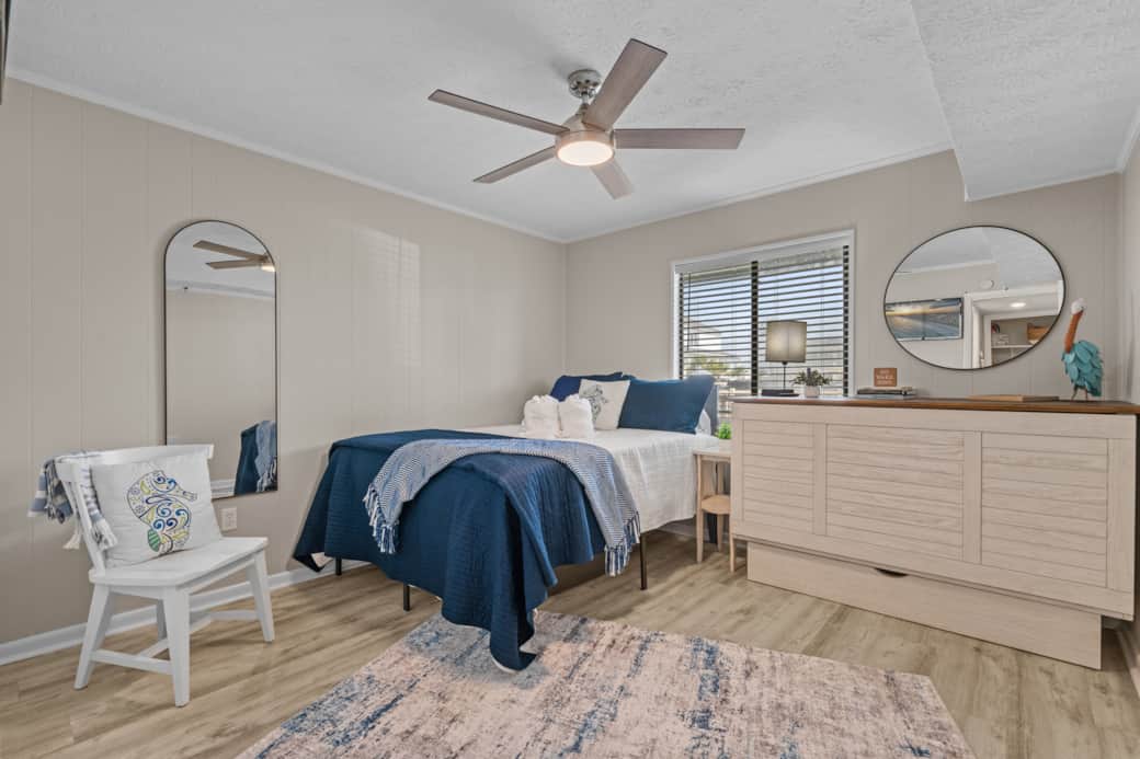Spacious Queen Bedroom - The Queen bedroom is designed with flexibility and comfort in mind.