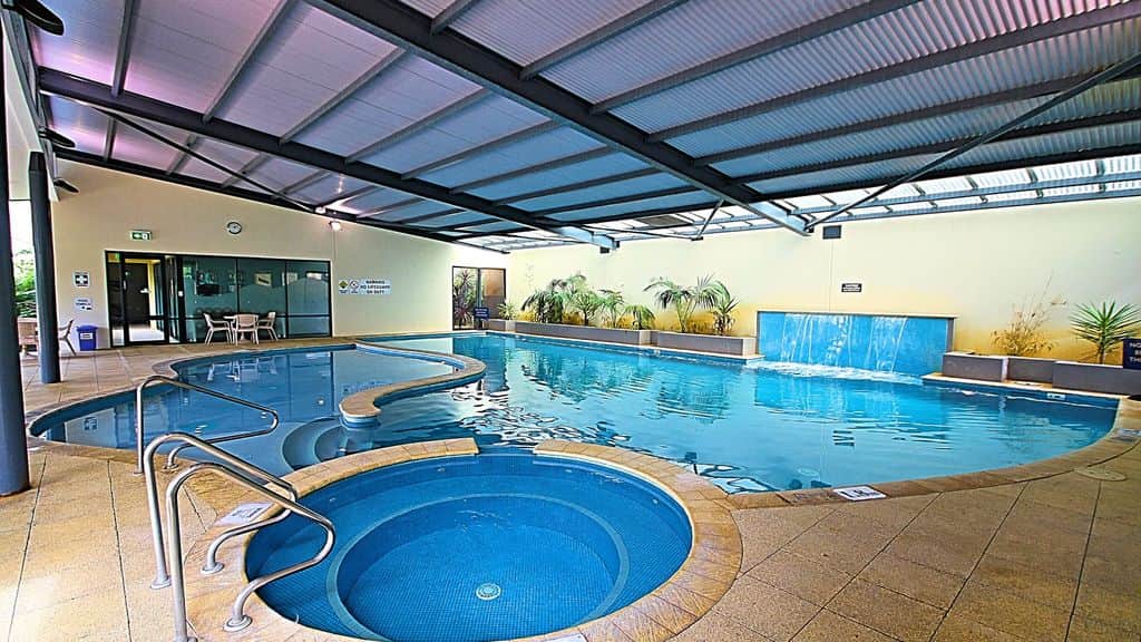 Spa and indoor pool