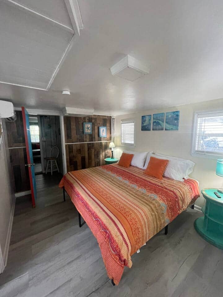 King Bedroom with large smart TV