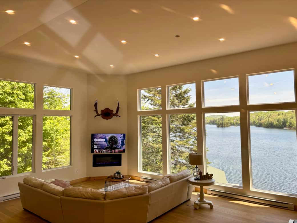 upper level living room  and game room