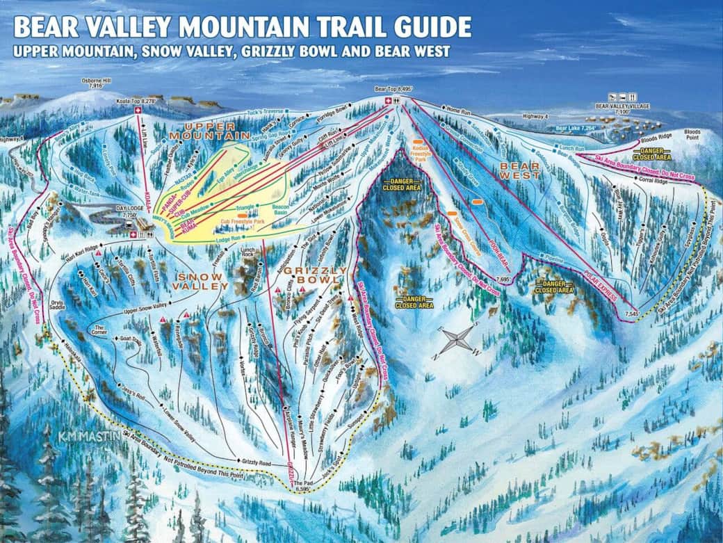Bear Valley Ski Resort- a little less than 30 mins from the cabin, great skiing and snowboarding! 