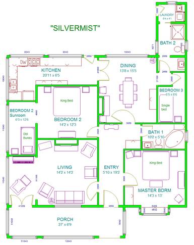 Silvermist Floorplan