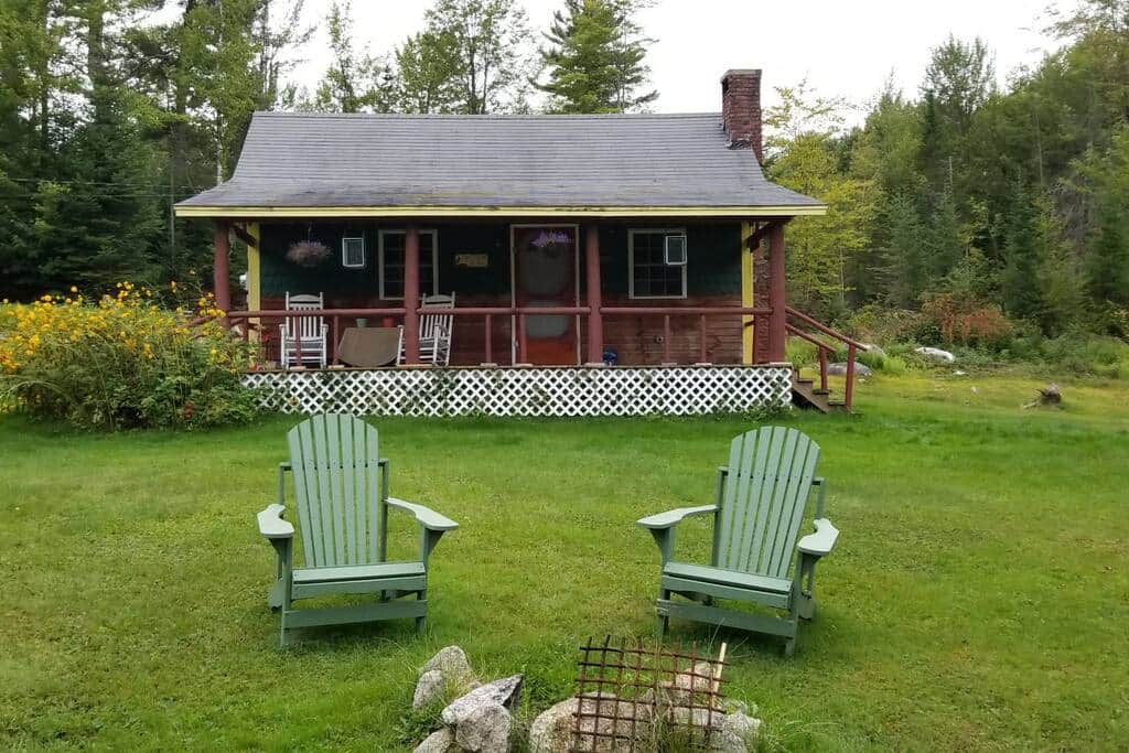 Enjoy the Adirondack chairs near the fire pit.