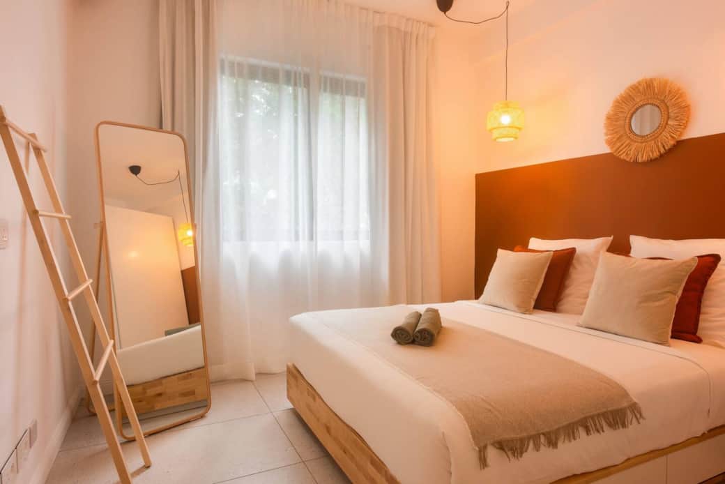Bed mattress size 160 x 200cm - A/C in bedroom 