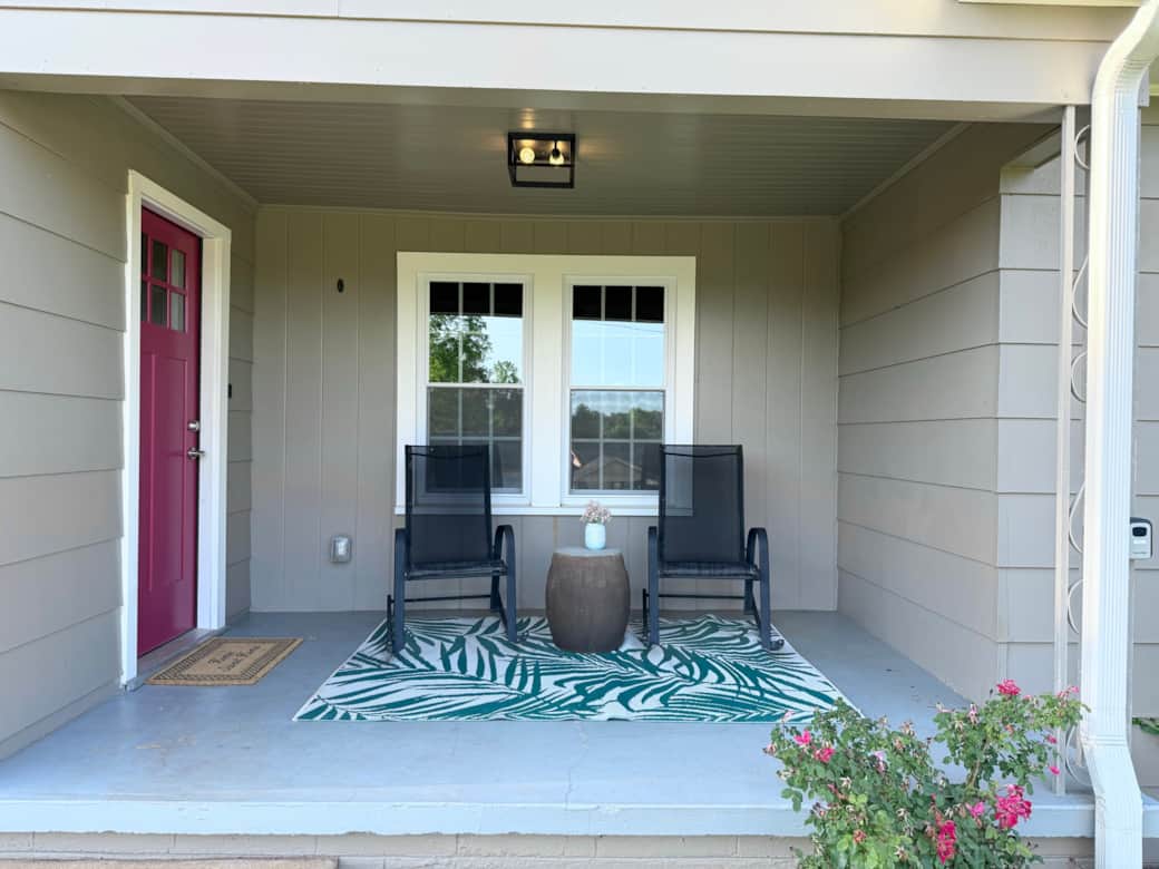 Enjoy the outdoors on the front porch