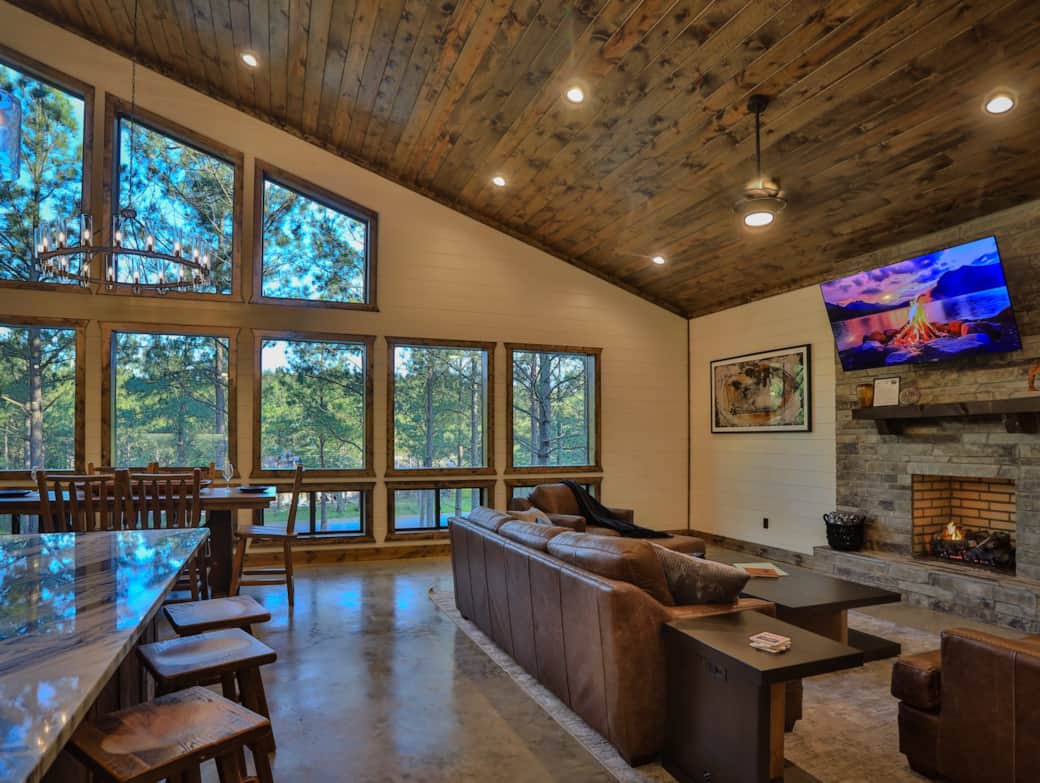 Indoor fireplace