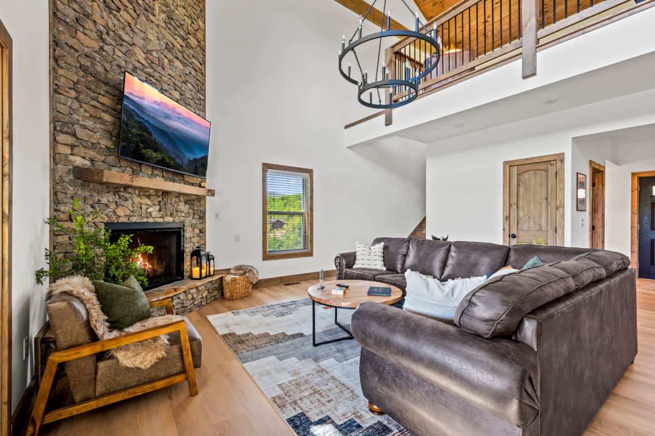 Living Room with Gas Fireplace