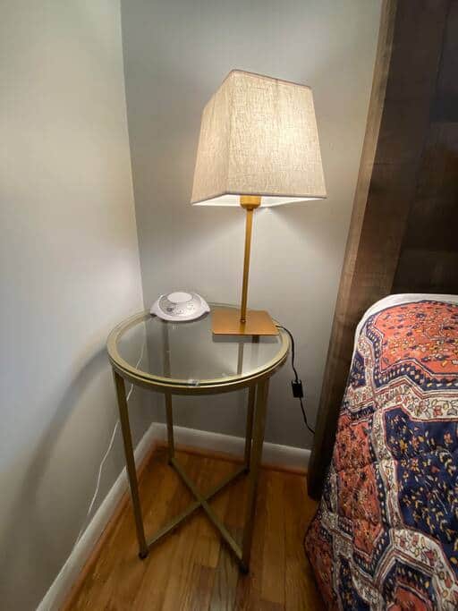 We offer a sound machine in each bedroom. 
