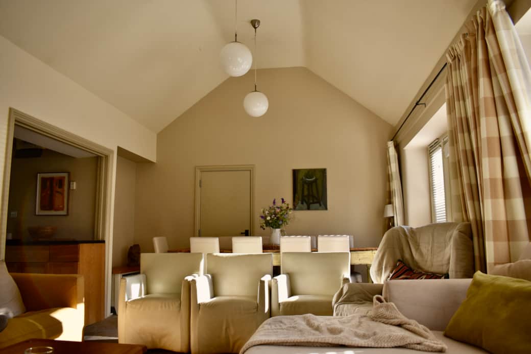 Dining area in the living room