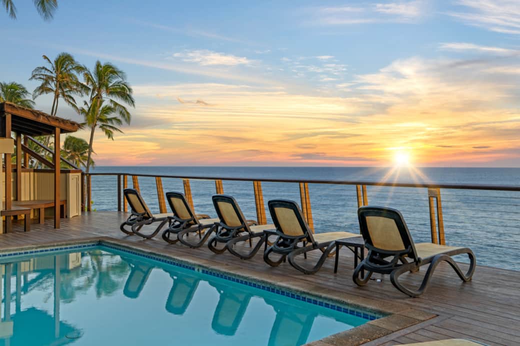 Oceanfront pool Oceanfront pool