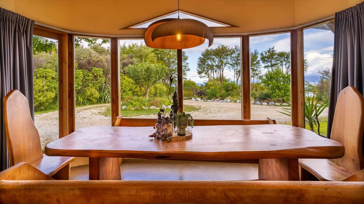 Dining room in main lodge house 