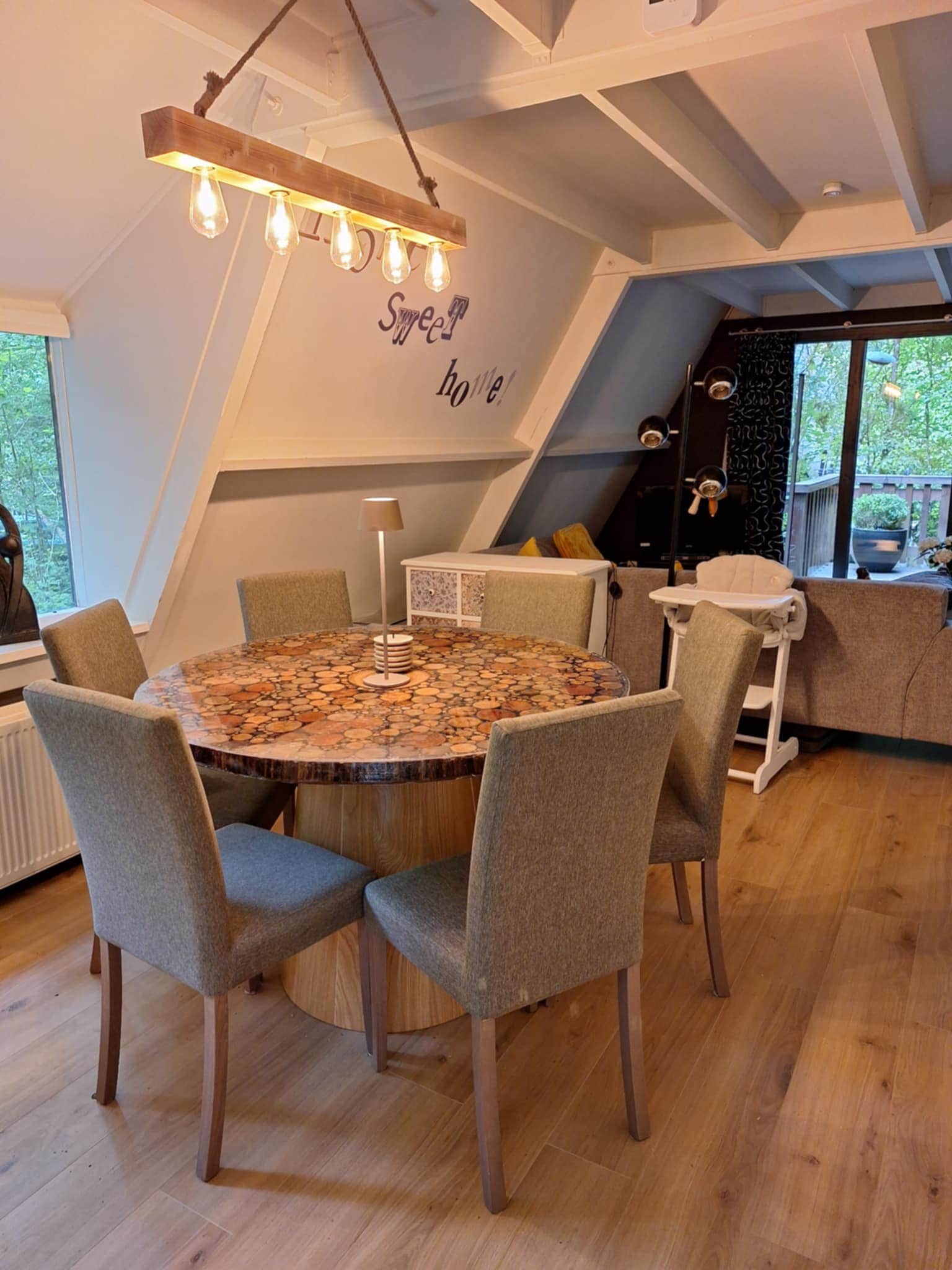 Terrasse clôturée du chalet