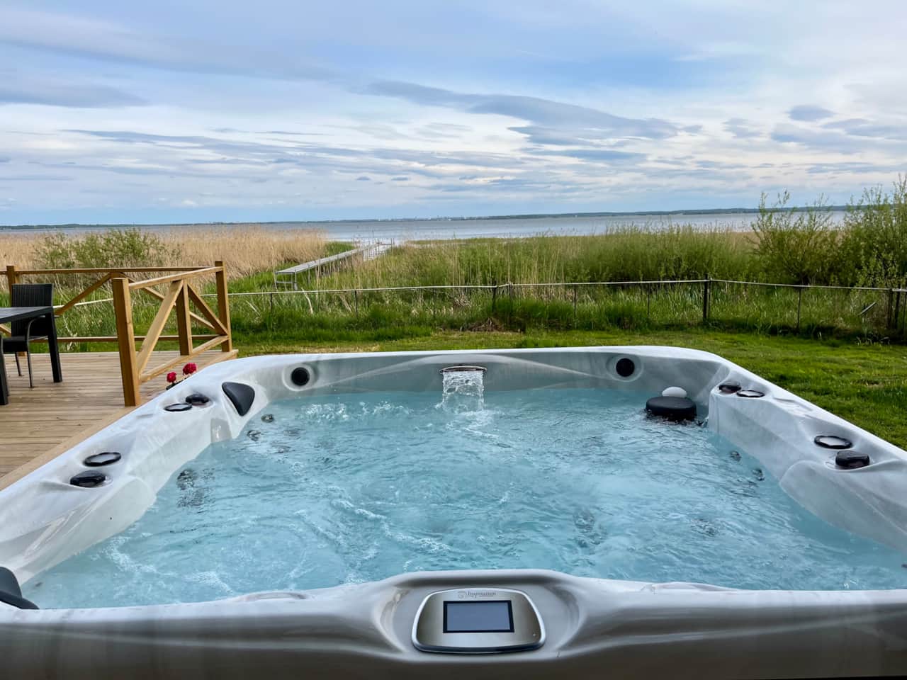 Hot tub with a view