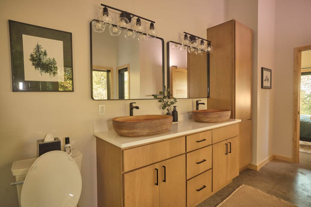 En-Suite Main Bathroom Features Dual Sinks
