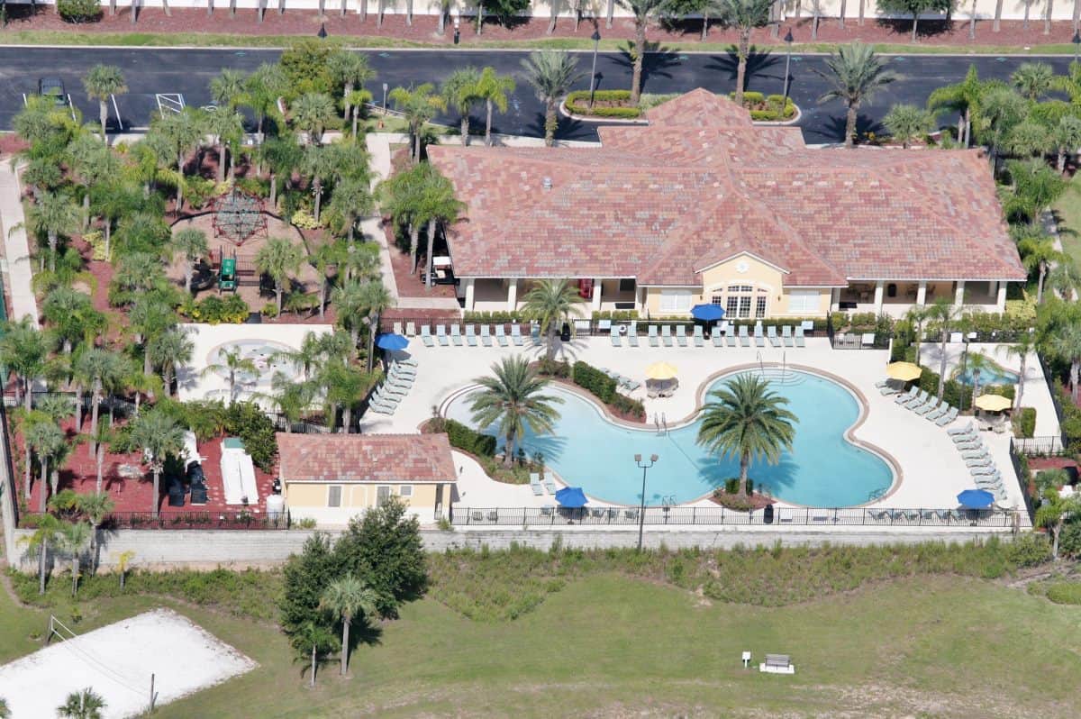 A bird's eye view of the Oakwater Resort community
