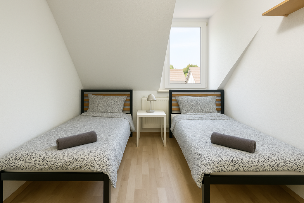 Schlafzimmer mit Einzelbetten