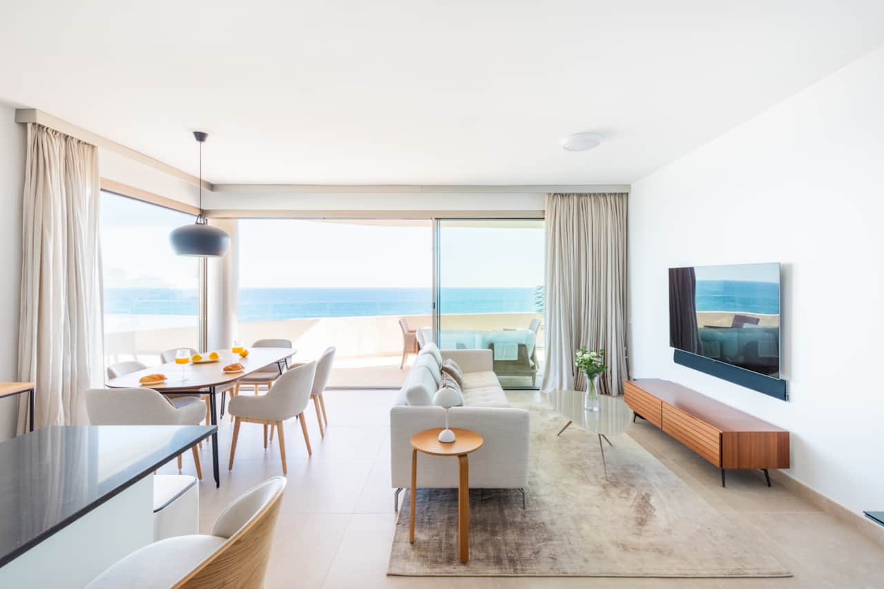 Stylish open living area