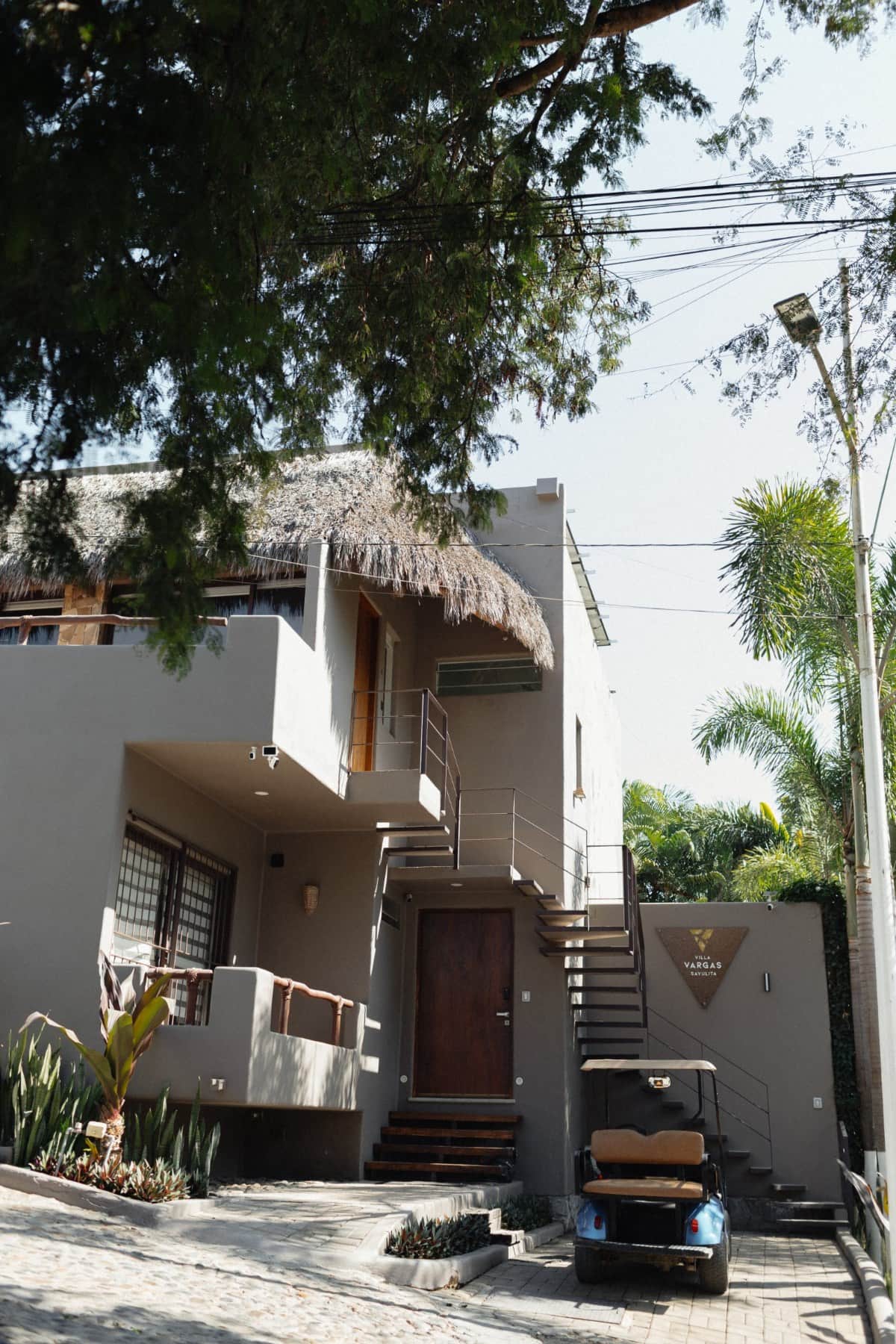 The villa from the street