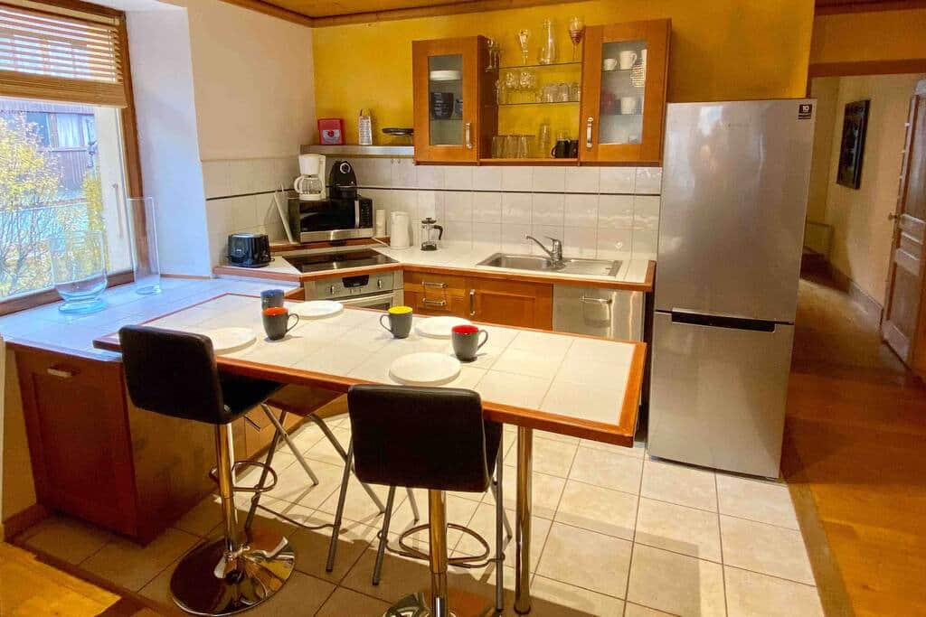 Fully stocked kitchen with all-new appliances.
