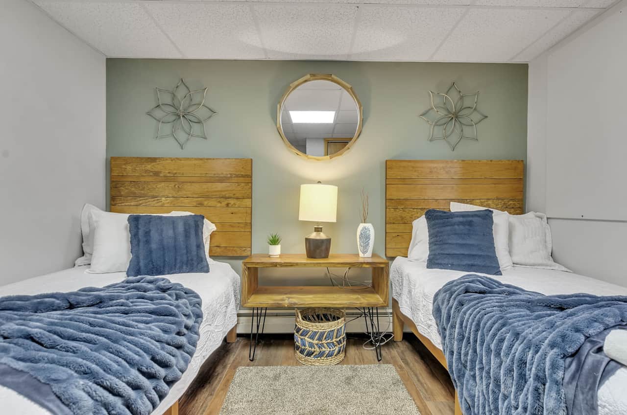 Flexible second bedroom setup perfect for friends or families