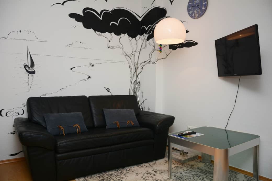 Schlafcouch (120x200) in der Wohnküche