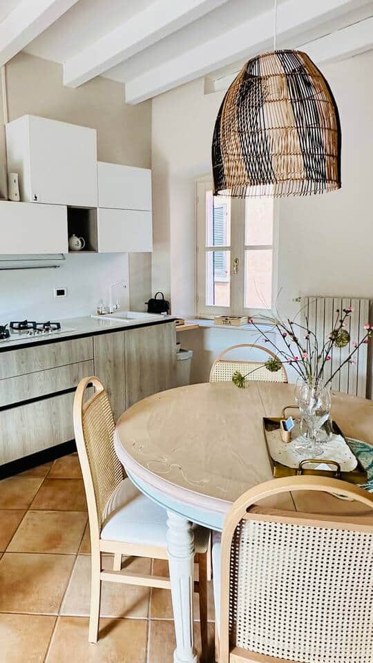 Kitchen with dining area