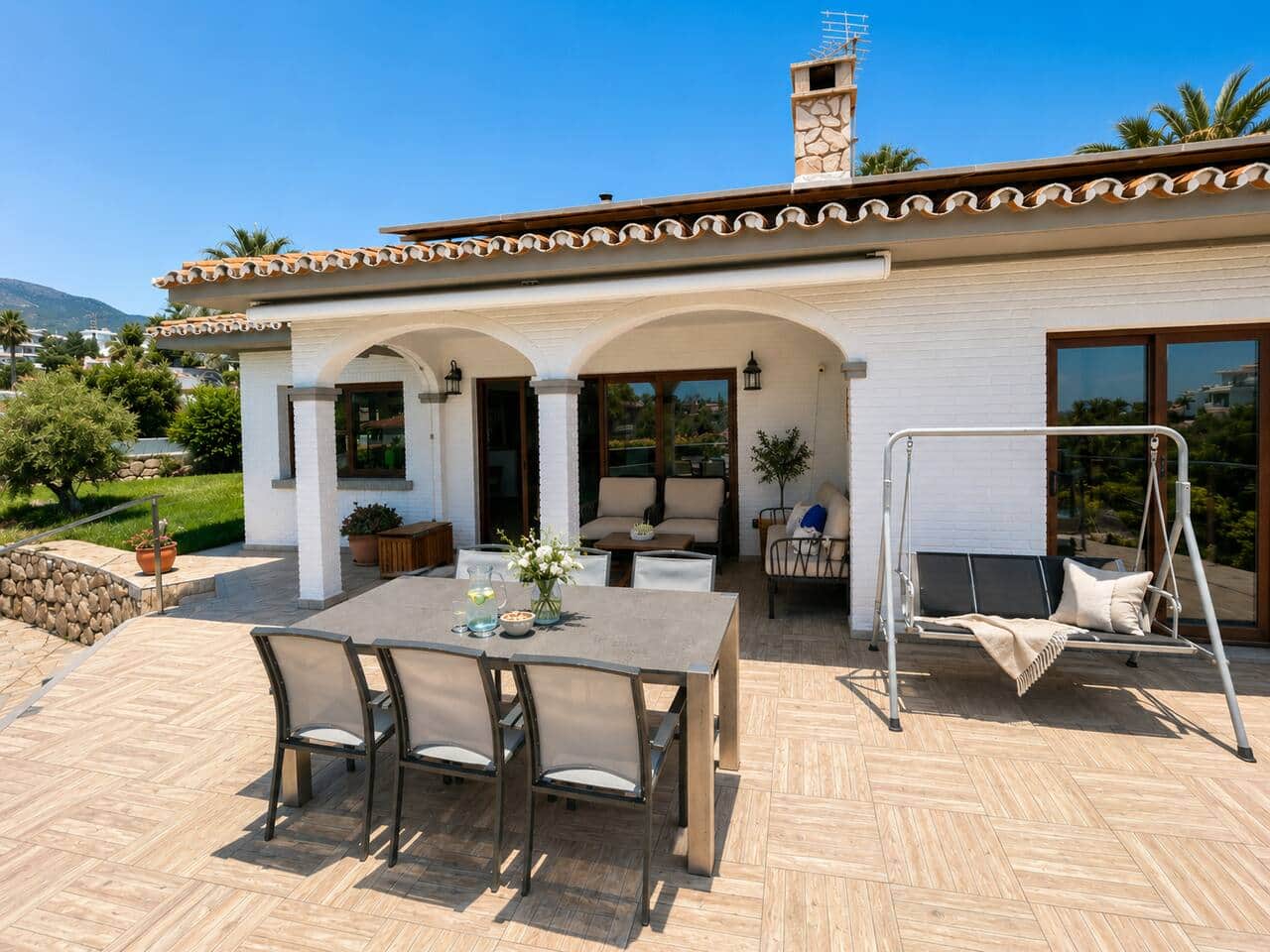 Terrasse und Veranda