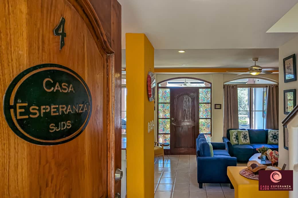 Front entrance. Casa Esperanza SJDS.....Your Casa in San Juan del Sur!