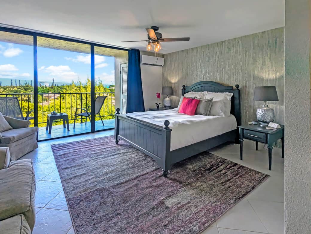 Bedroom and private balcony