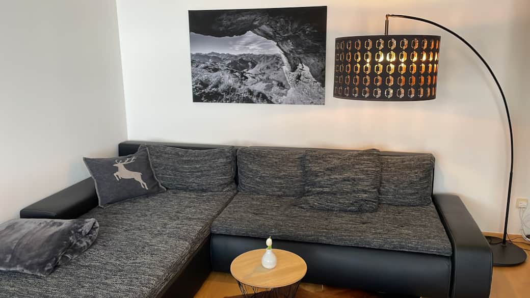 Schlafcouch im Wohnzimmer