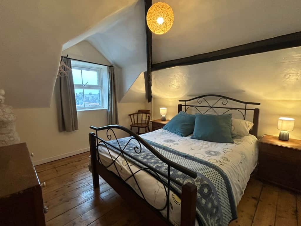 Double bedroom with sea views