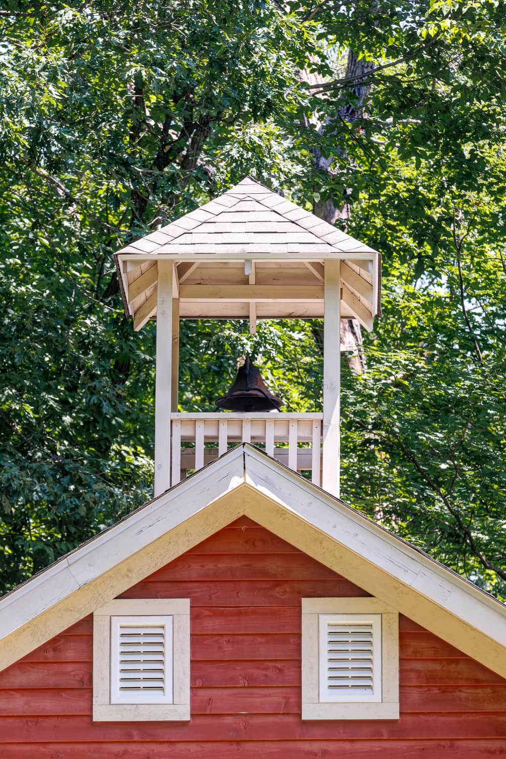 The original school bell and belfry preserve the home’s one-of-a-kind 1891 character The original school bell and belfry preserve the home’s one-of-a-kind 1891 character