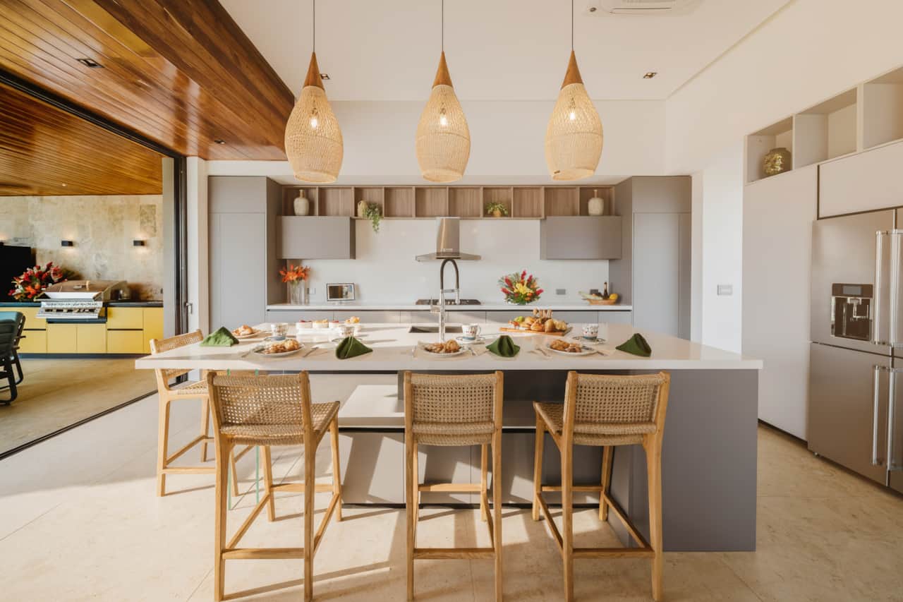 Bright kitchen with essentials for everyday cooking