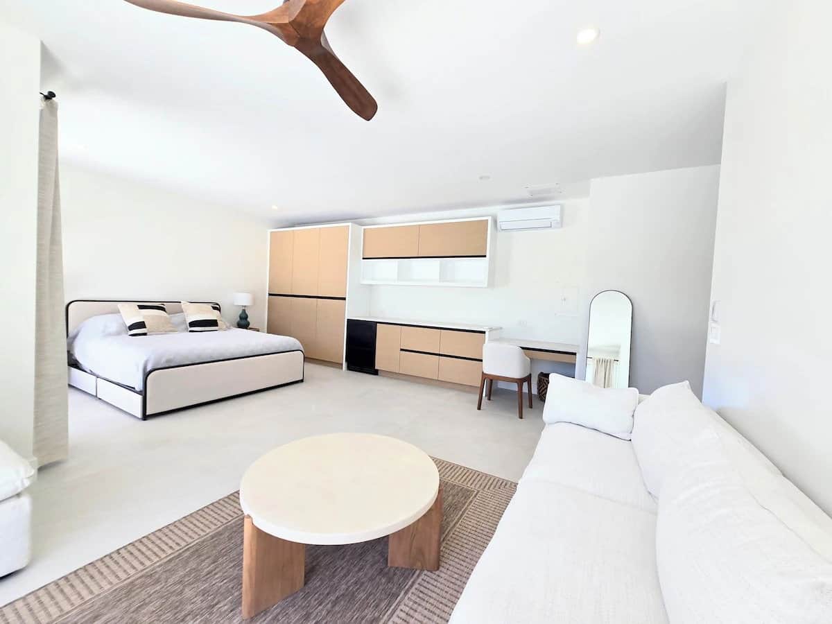 Pool Cabana Suite with dedicated workspace