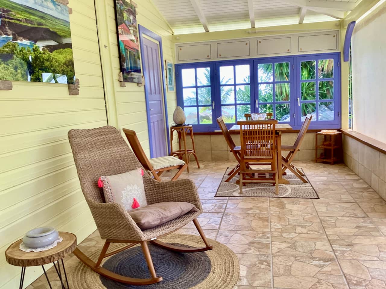 La terrasse abritée