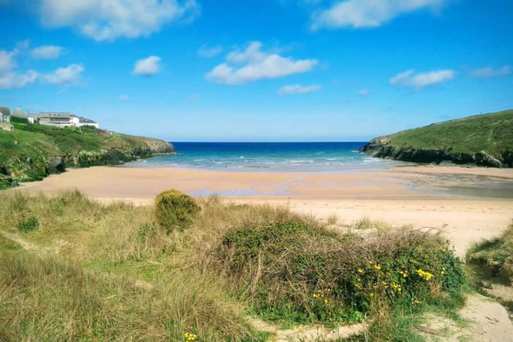 The famous Porthcothan Beach.
