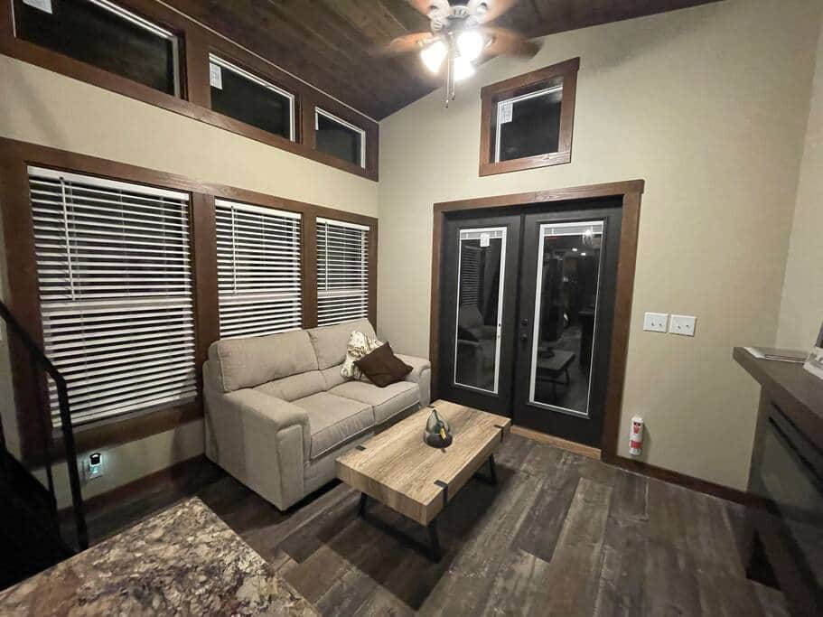 Entrance and living room space Entrance and living room space