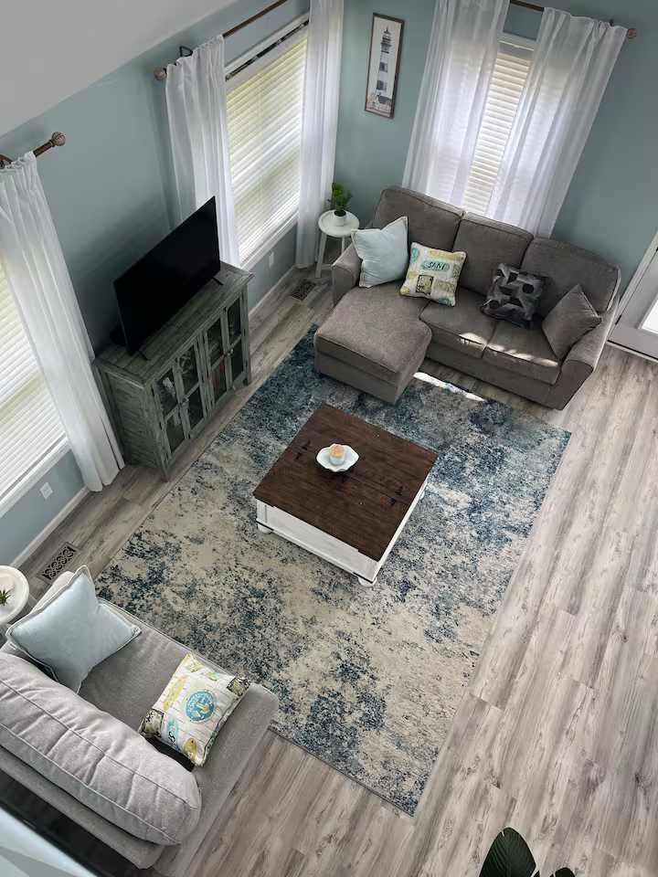 Charming cottage-style living room
