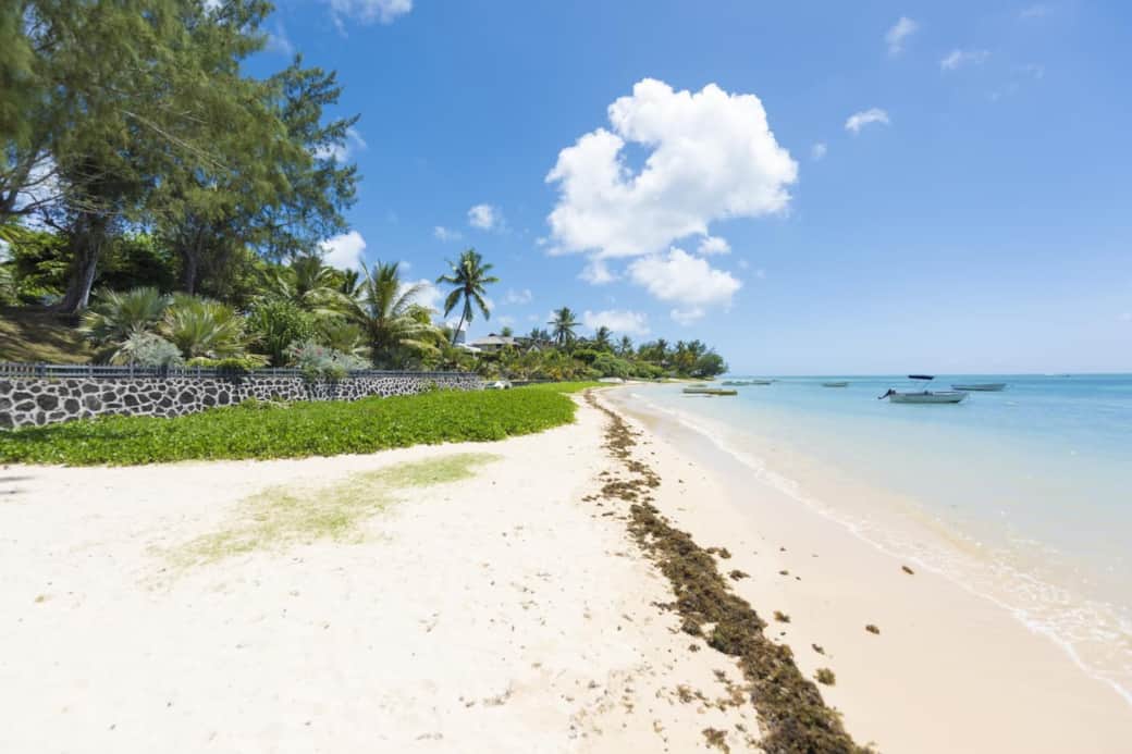 The beach of Bain Boeuf is a beautiful beach in the North of the island