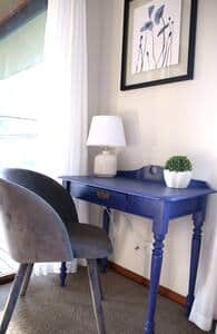 Workstation in the master bedroom 