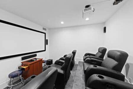Transform movie nights into unforgettable experiences in our theatre room.