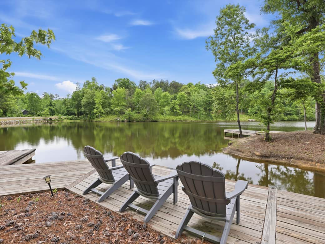 Dedicated Dock Area at pond Dedicated Dock Area at pond