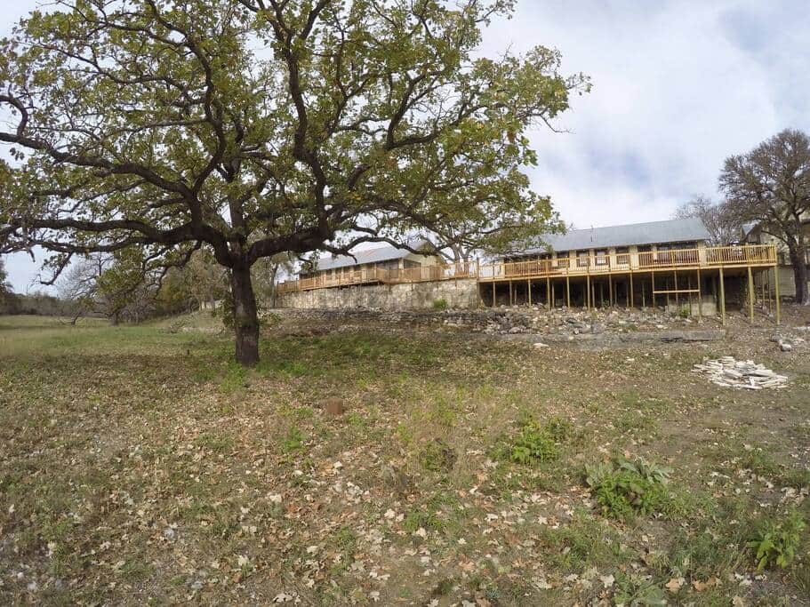 back of cabins