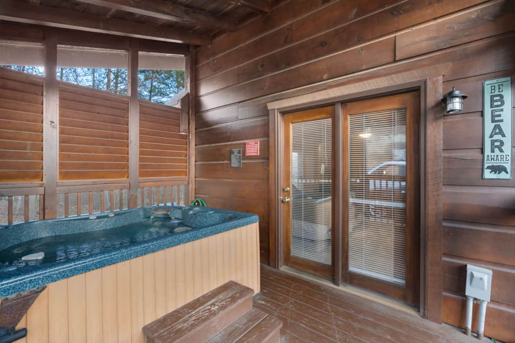 Hot Tub off Primary Bedroom