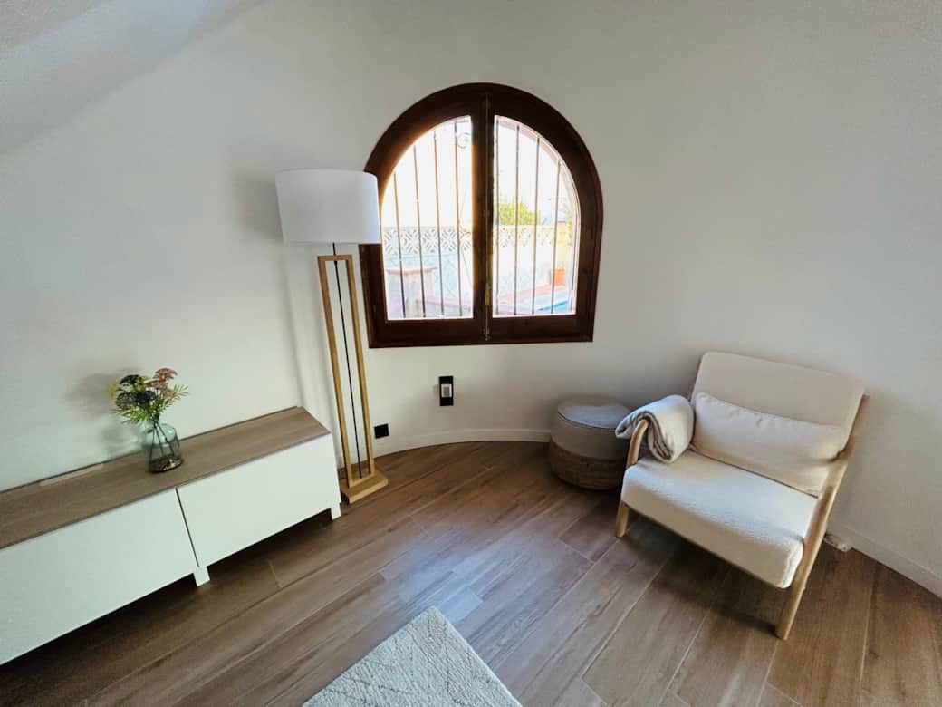 Wohnzimmer im Ferienhaus Empuriabrava