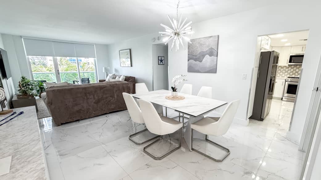 Comedor, Sala de estar y cocina