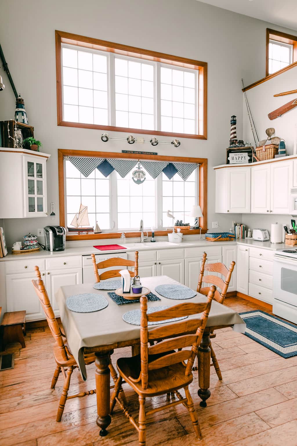 Kitchen duty with a lake view!