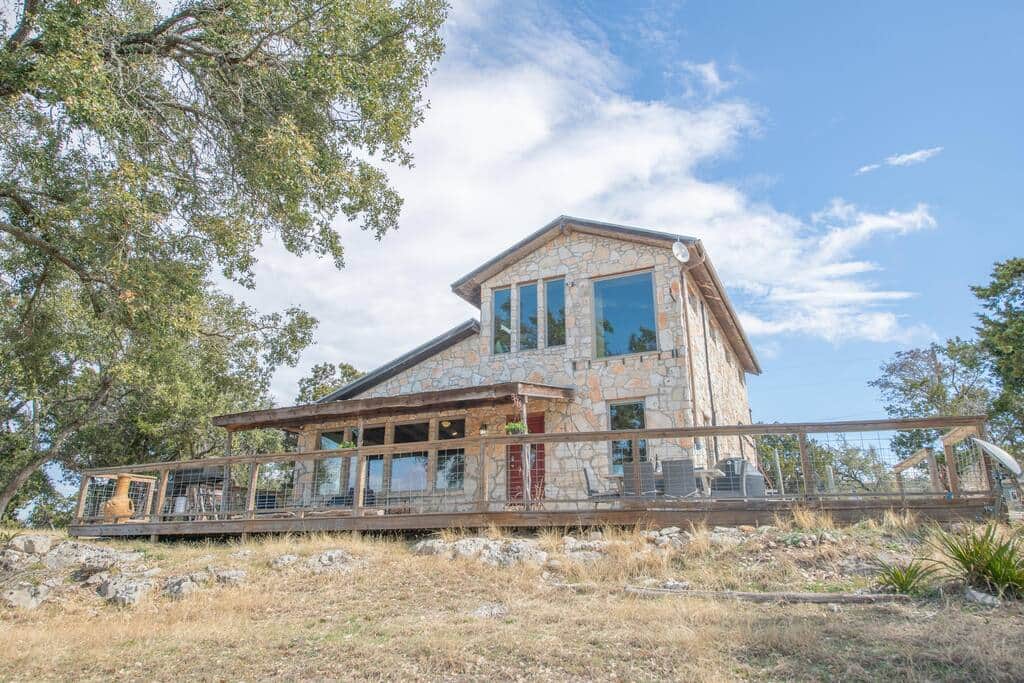 We're in the middle of 10.5 acres. Enjoy the peaceful silence of the hill country.